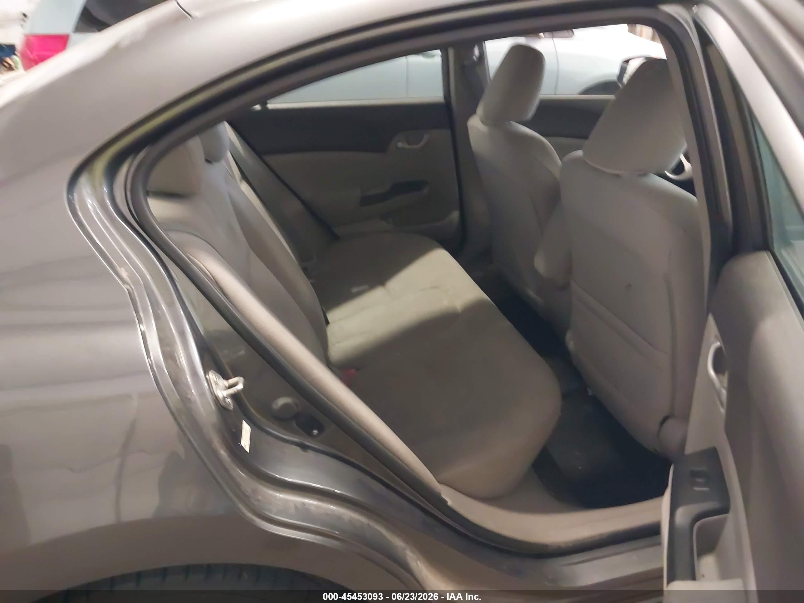 2012 Honda Civic Lx Gray vin: 19XFB2F51CE098258