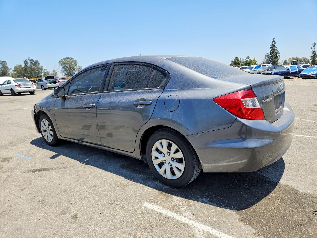 2012 Honda Civic Lx Серый vin: 19XFB2F51CE106262