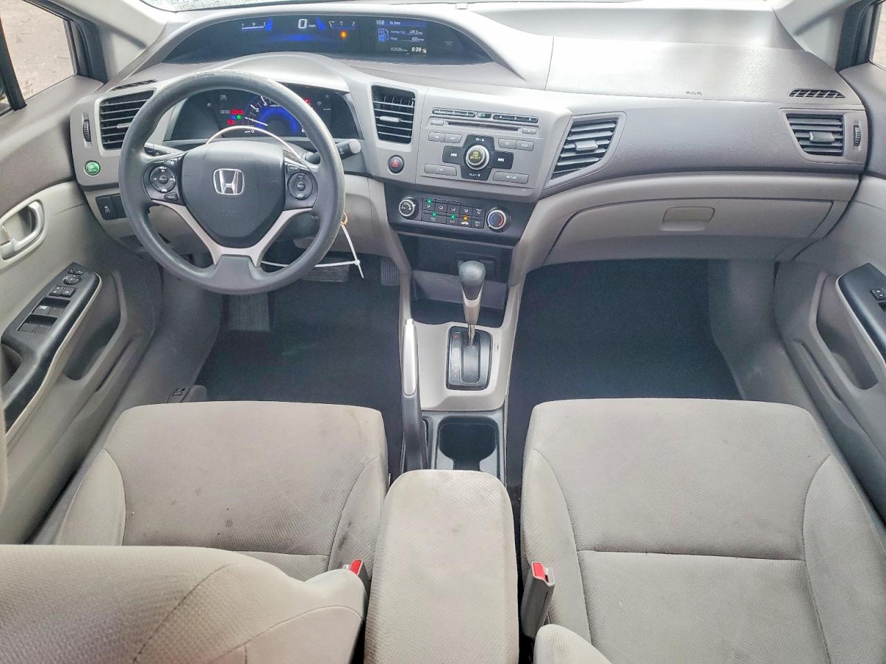 2012 Honda Civic Lx Gray vin: 19XFB2F51CE109355