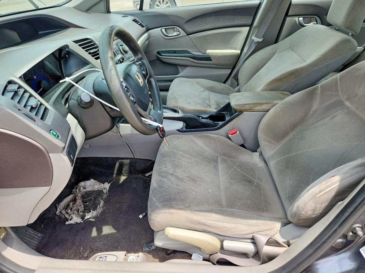 2012 Honda Civic Lx Gray vin: 19XFB2F51CE312987