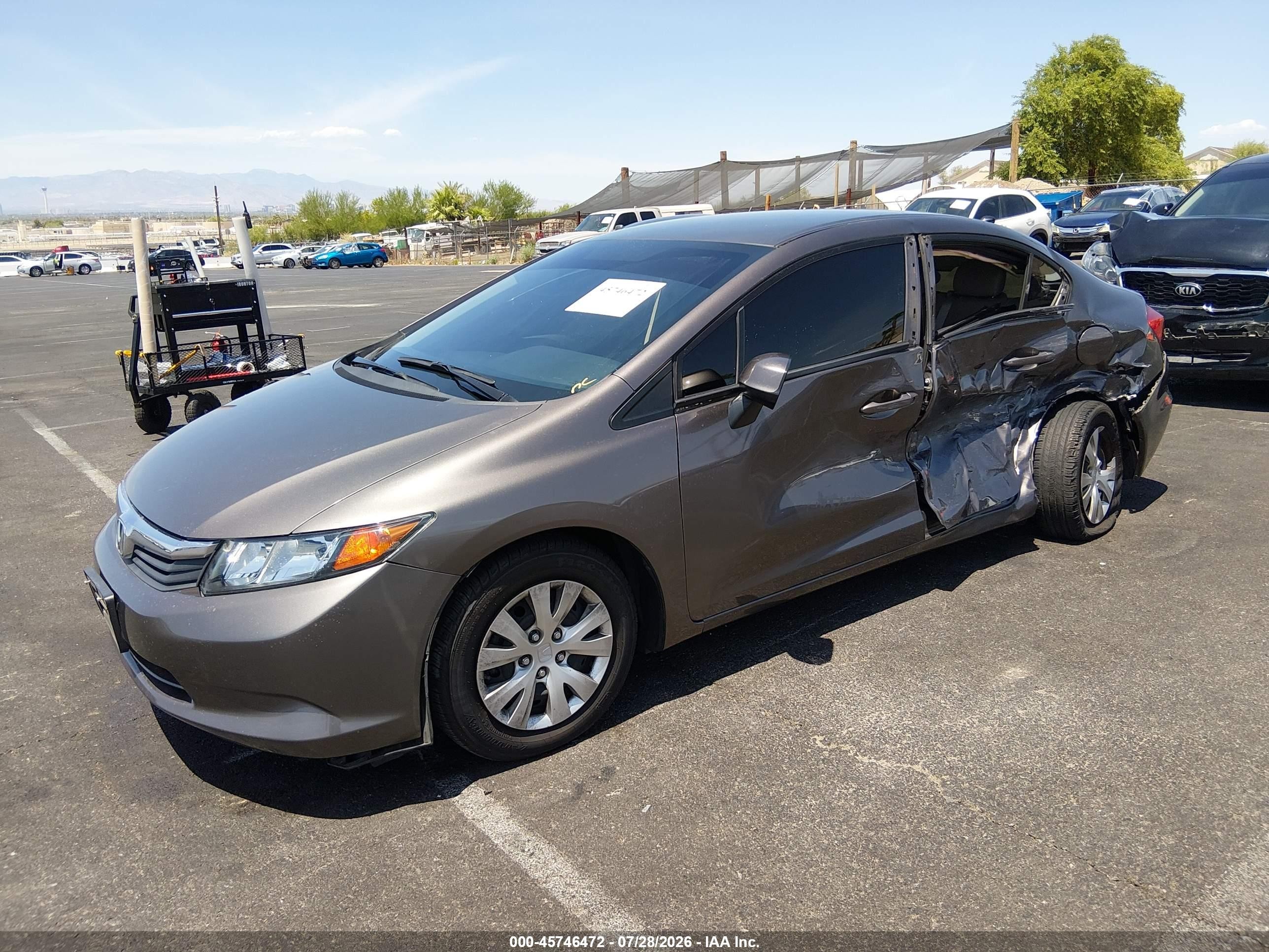 2012 Honda Civic Lx Black vin: 19XFB2F51CE322564