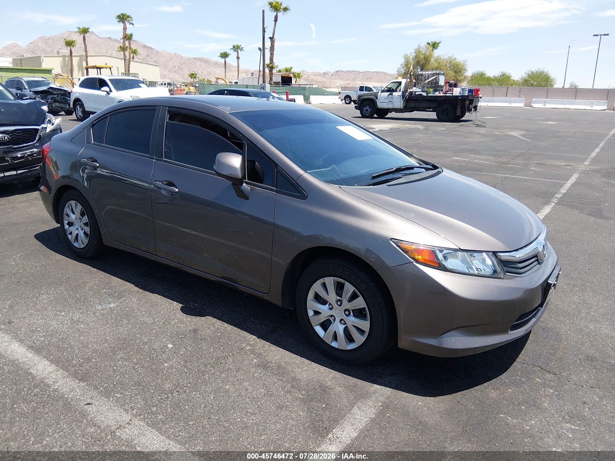 2012 Honda Civic Lx Черный vin: 19XFB2F51CE322564