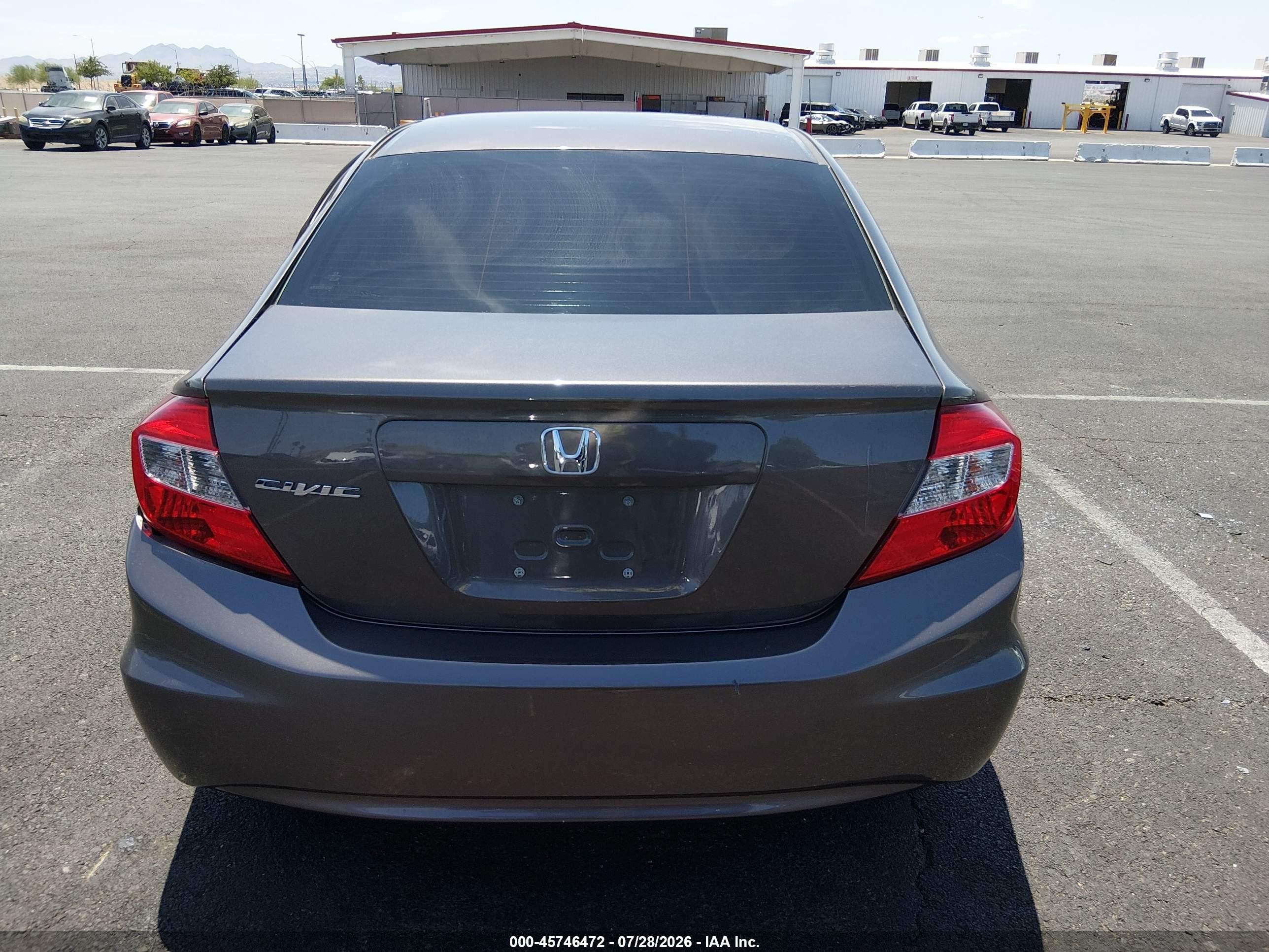 2012 Honda Civic Lx Black vin: 19XFB2F51CE322564