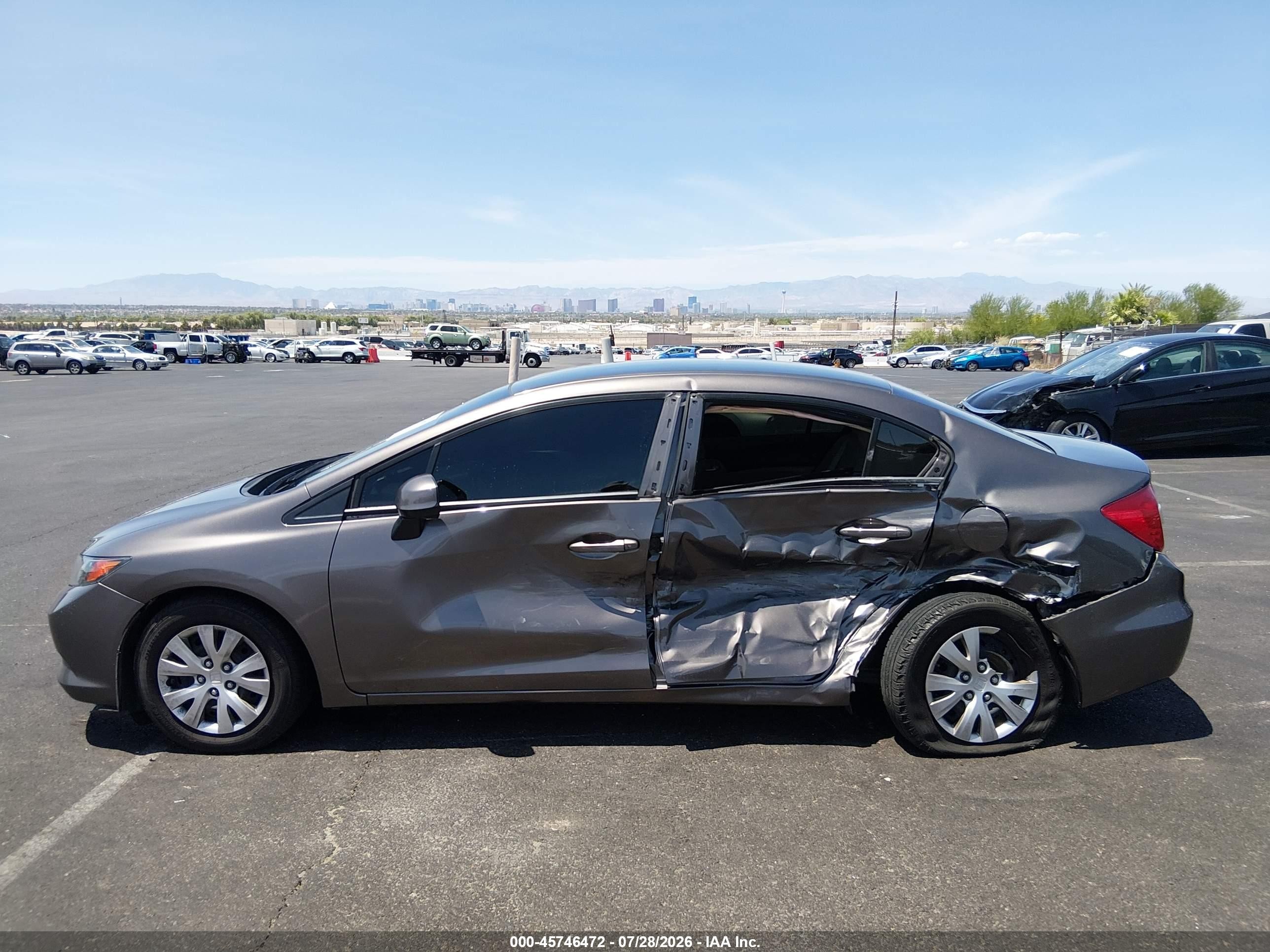 2012 Honda Civic Lx Black vin: 19XFB2F51CE322564