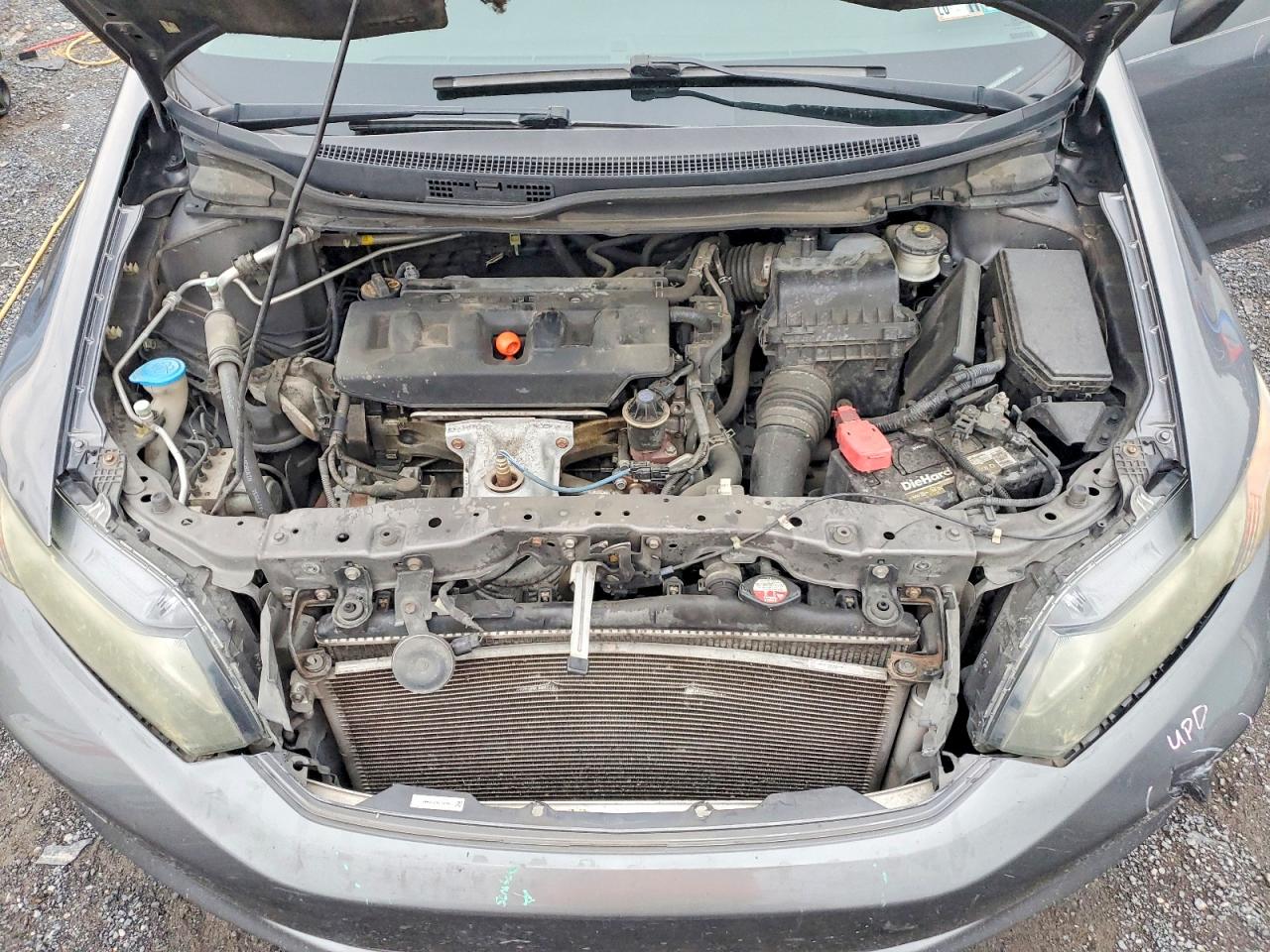 2012 Honda Civic Lx Gray vin: 19XFB2F51CE325643