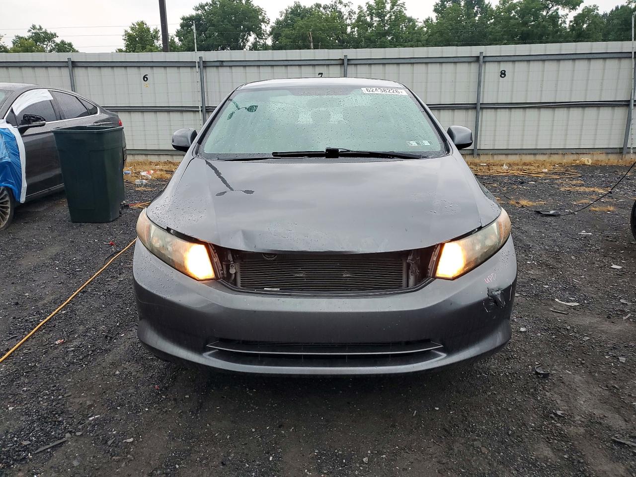 2012 Honda Civic Lx Gray vin: 19XFB2F51CE325643