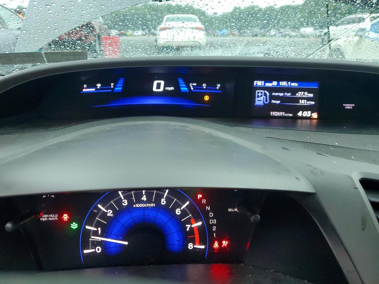 2012 Honda Civic Lx Gray vin: 19XFB2F51CE325643