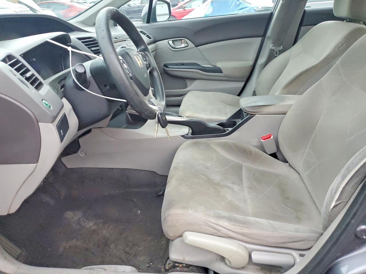 2012 Honda Civic Lx Gray vin: 19XFB2F51CE325643