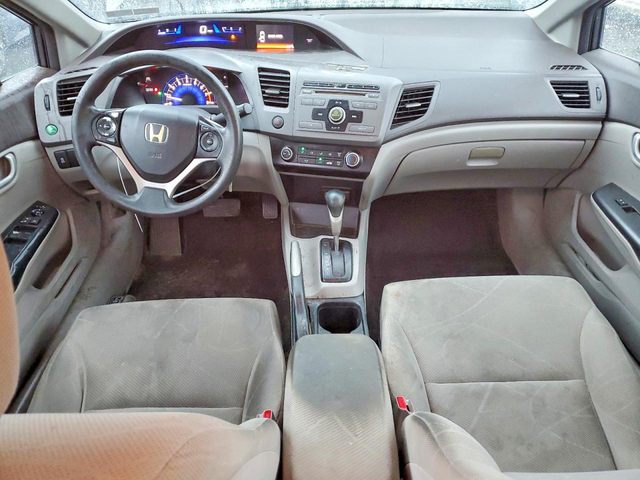 2012 Honda Civic Lx Gray vin: 19XFB2F51CE325643