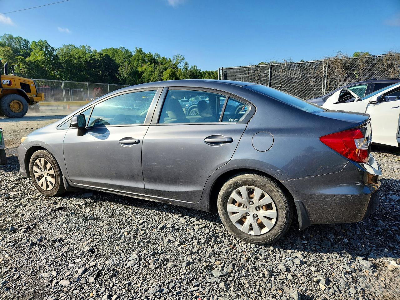 2012 Honda Civic Lx Gray vin: 19XFB2F51CE343138