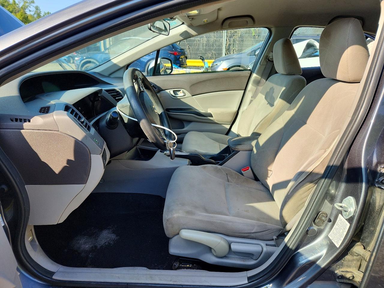 2012 Honda Civic Lx Gray vin: 19XFB2F51CE343138