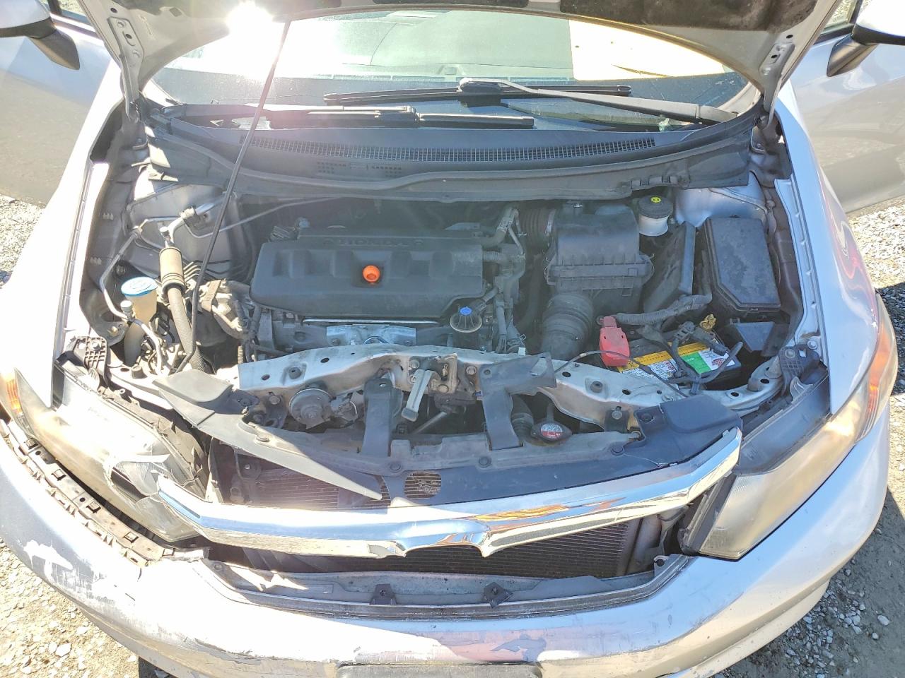 2012 Honda Civic Lx Silver vin: 19XFB2F51CE352406