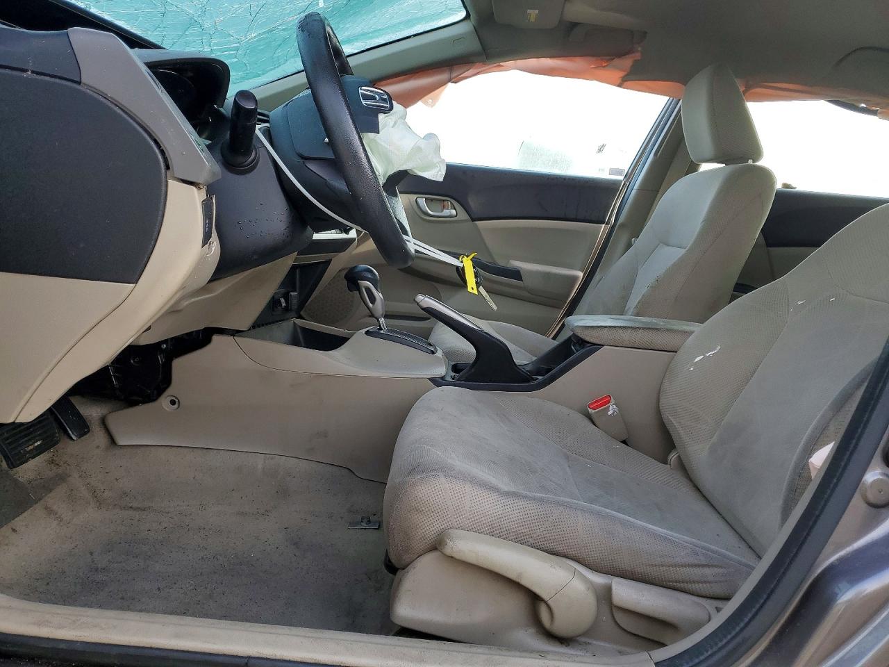 2012 Honda Civic Lx Gray vin: 19XFB2F51CE361316