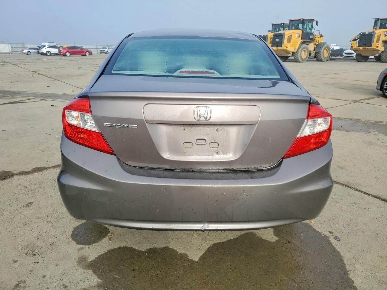 2012 Honda Civic Lx Gray vin: 19XFB2F51CE361316