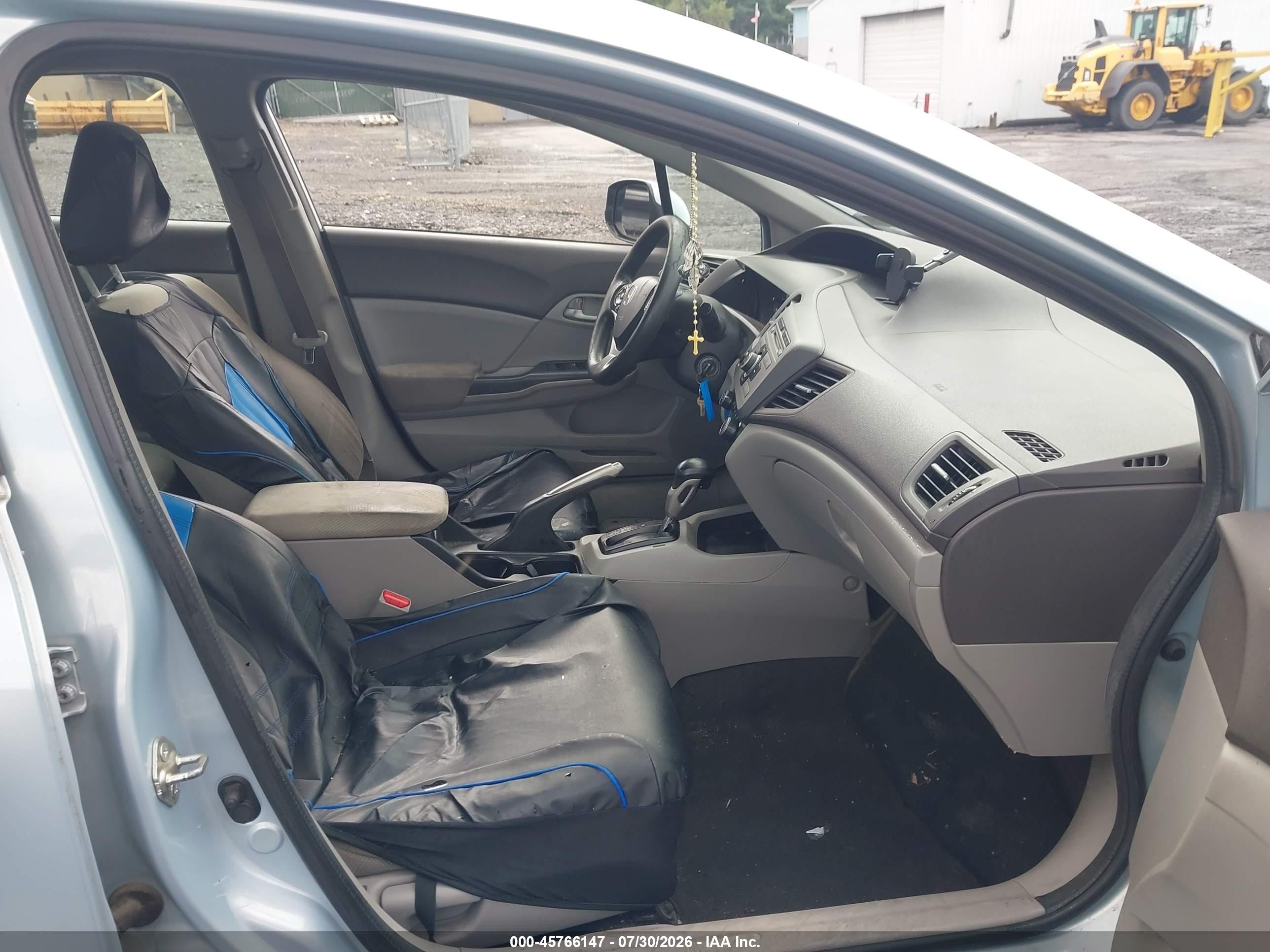 2012 Honda Civic Lx Light Blue vin: 19XFB2F51CE369111