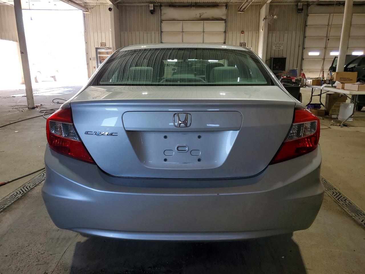 2012 Honda Civic Lx Silver vin: 19XFB2F51CE372994