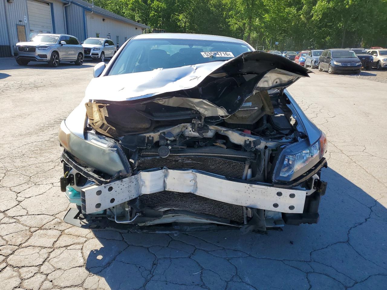2012 Honda Civic Lx Silver vin: 19XFB2F51CE372994