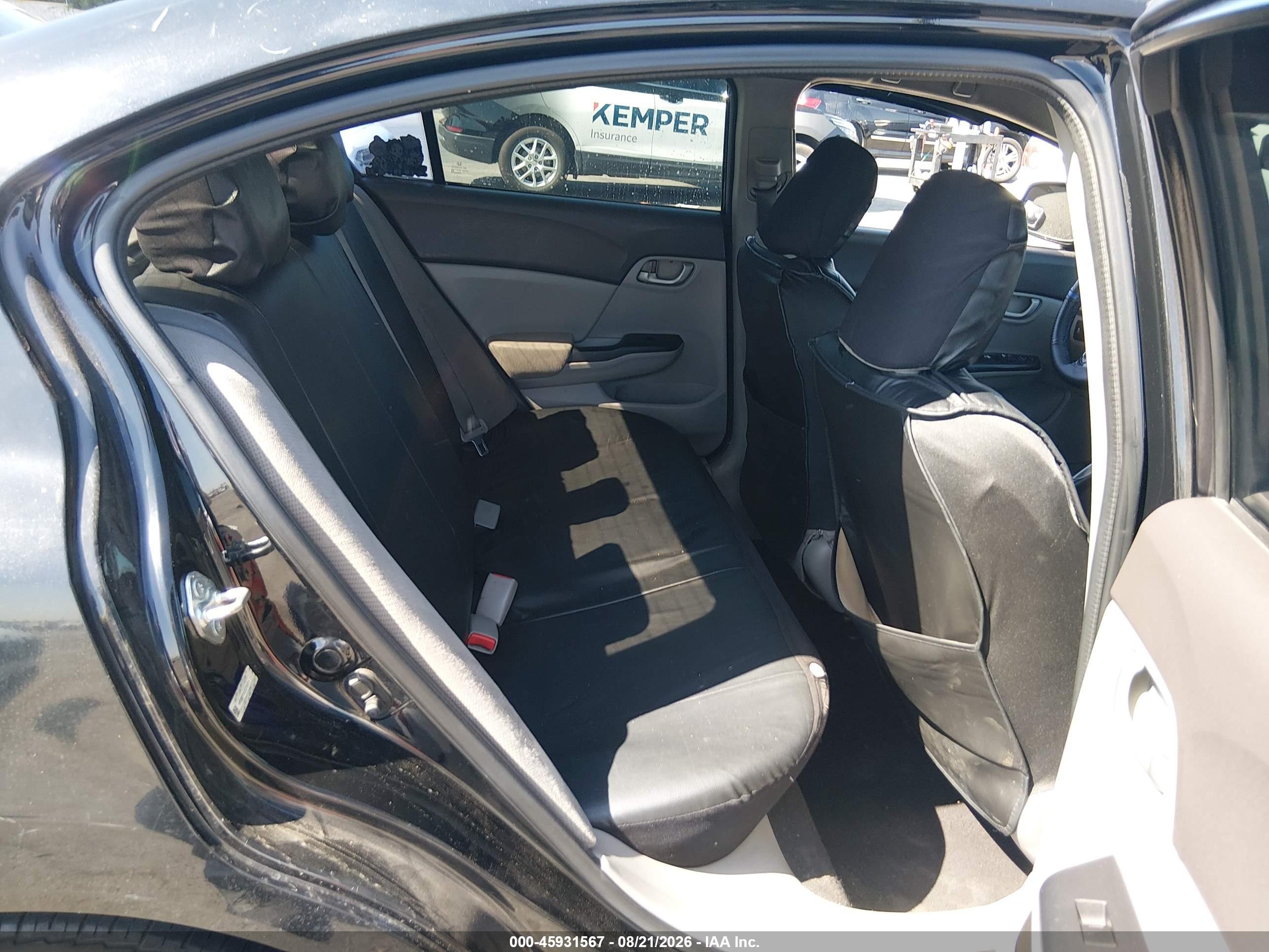 2012 Honda Civic Lx Black vin: 19XFB2F51CE375121