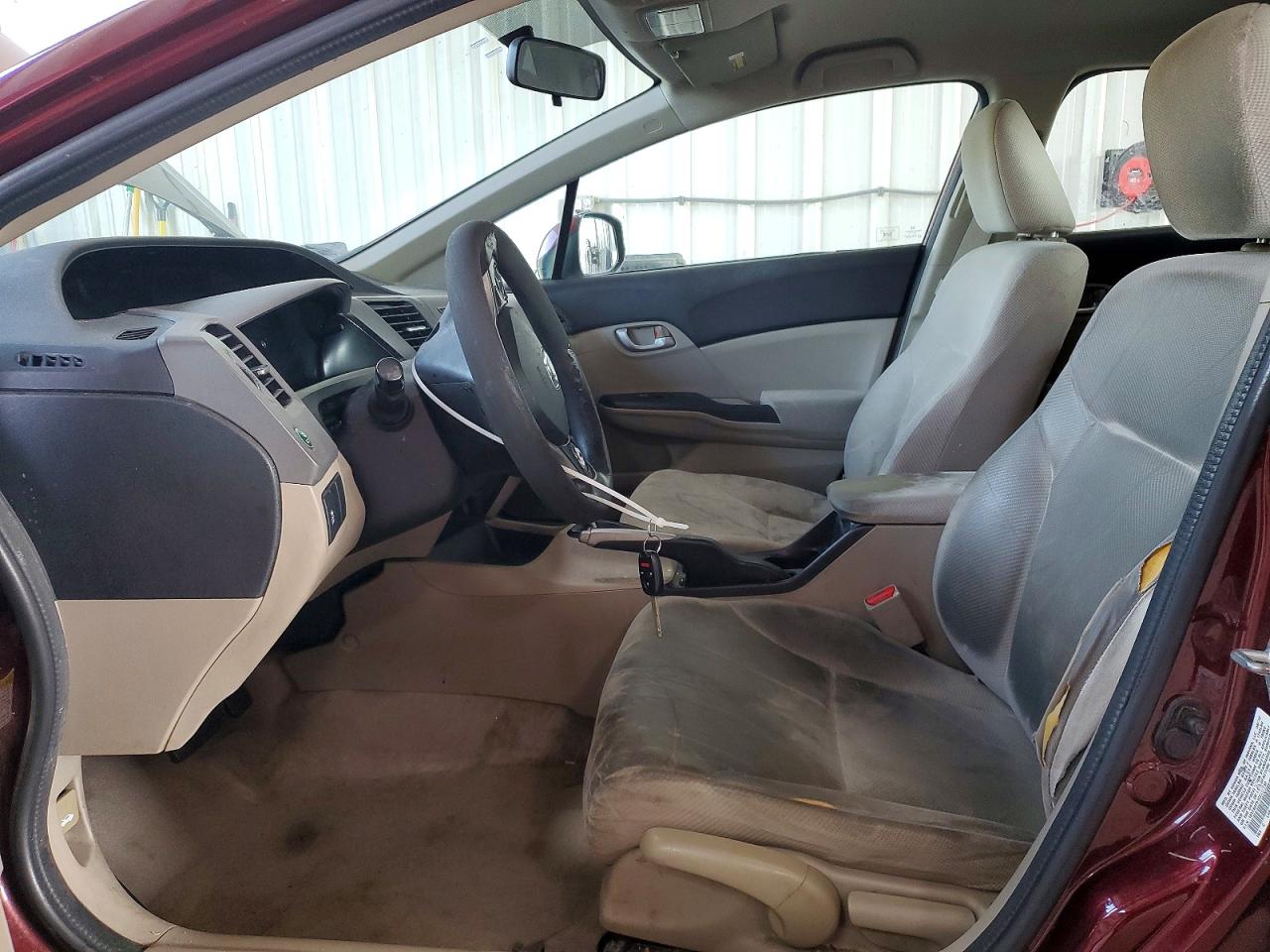 2012 Honda Civic Lx Бордовый vin: 19XFB2F51CE377032
