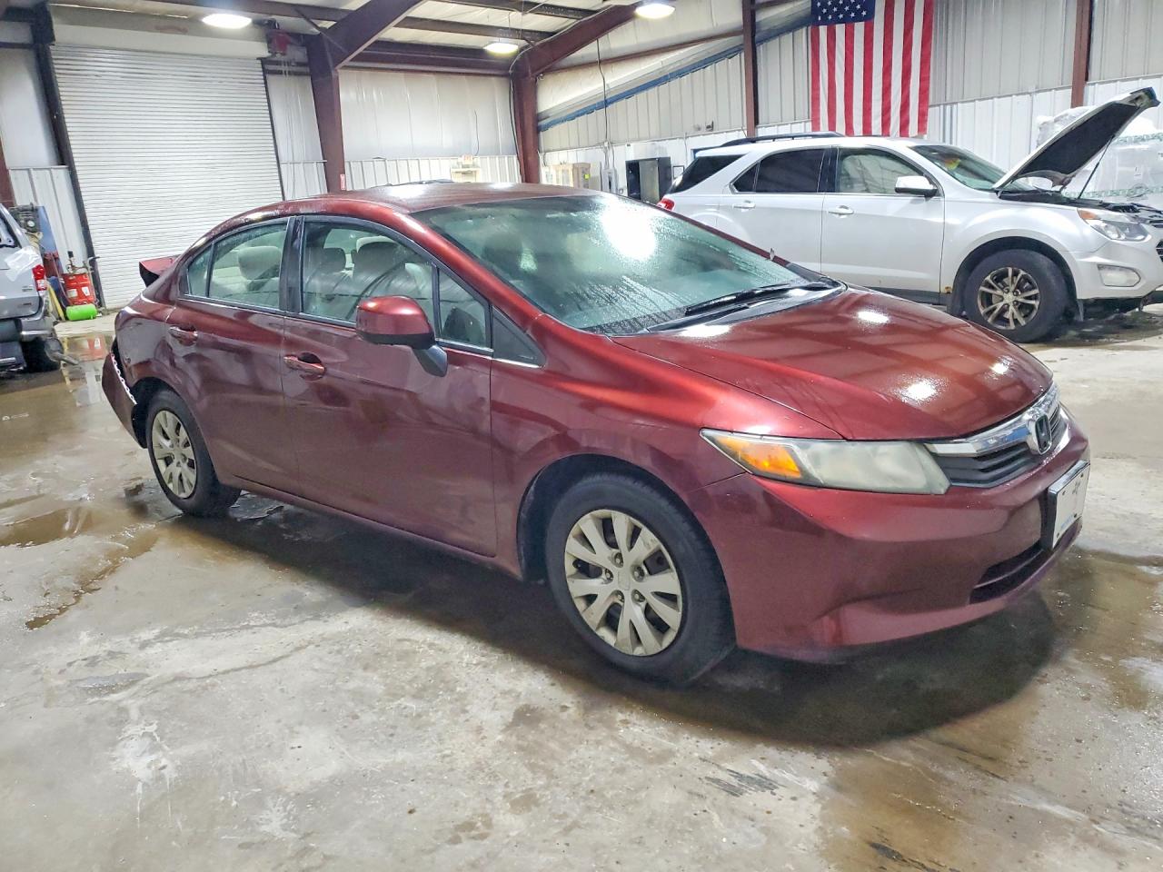 2012 Honda Civic Lx Бордовый vin: 19XFB2F51CE377032