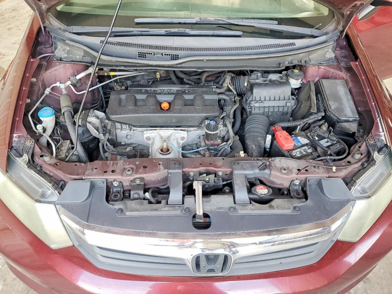 2012 Honda Civic Lx Бордовый vin: 19XFB2F51CE377032