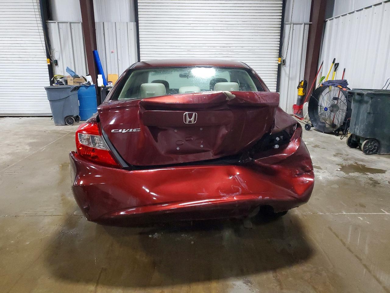 2012 Honda Civic Lx Бордовый vin: 19XFB2F51CE377032