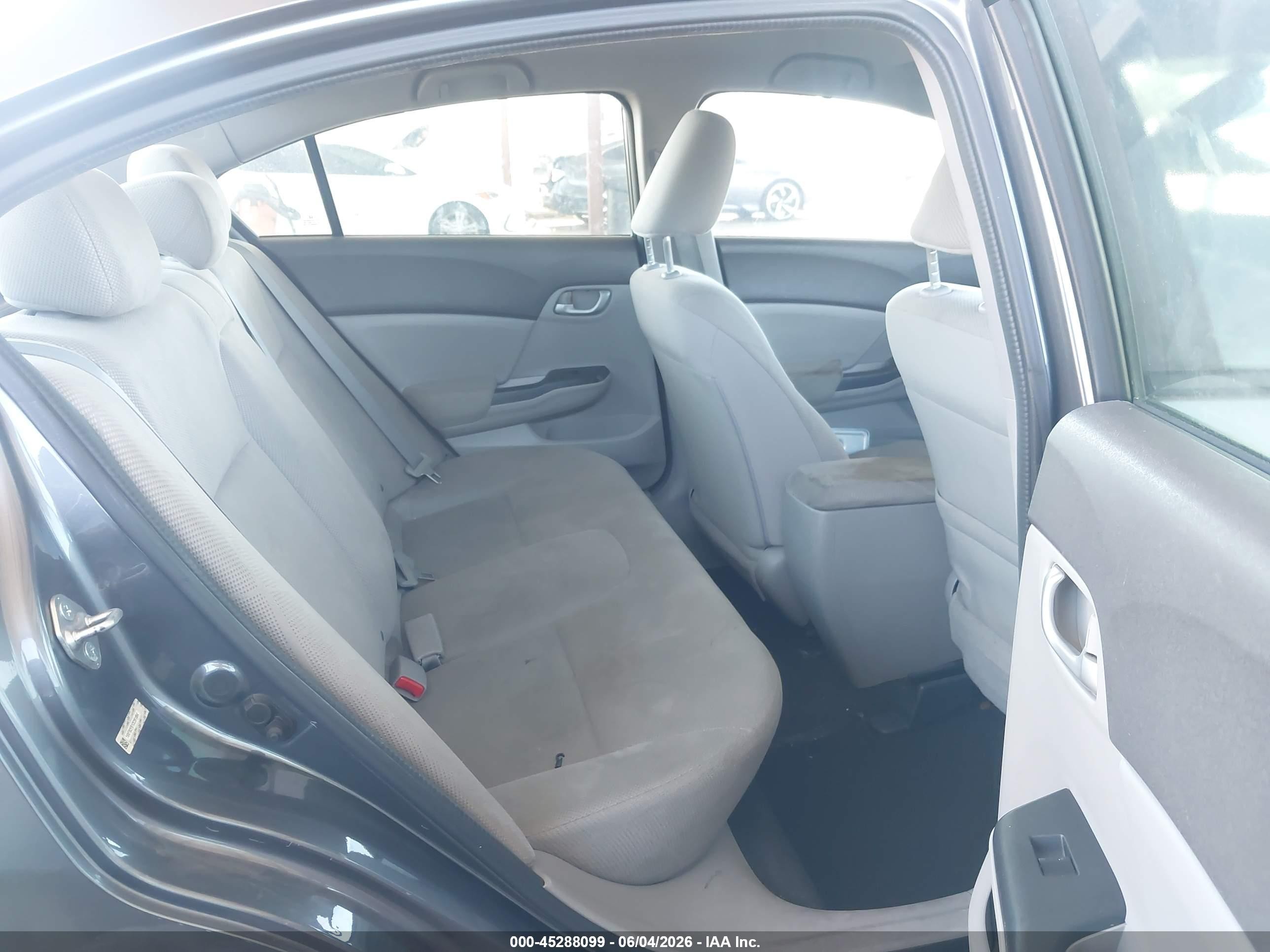 2012 Honda Civic Lx Серый vin: 19XFB2F51CE391884