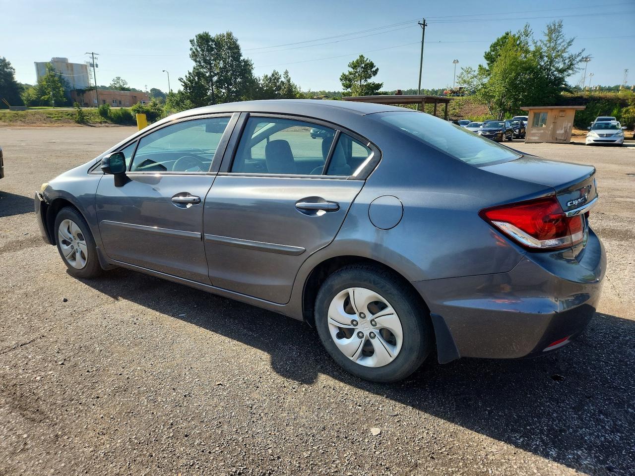 2013 Honda Civic Lx Gray vin: 19XFB2F51DE003666