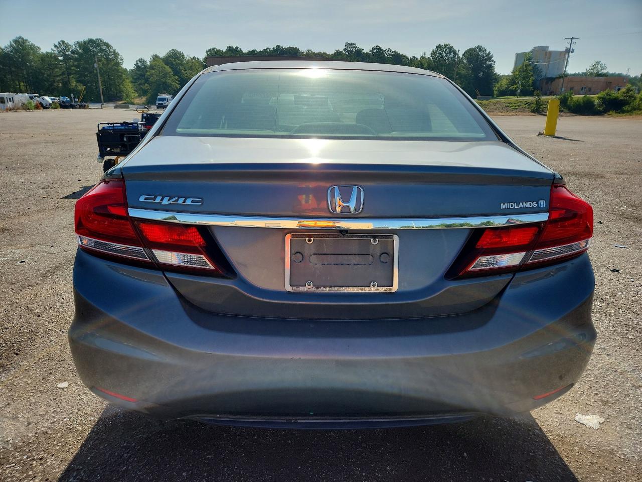 2013 Honda Civic Lx Gray vin: 19XFB2F51DE003666