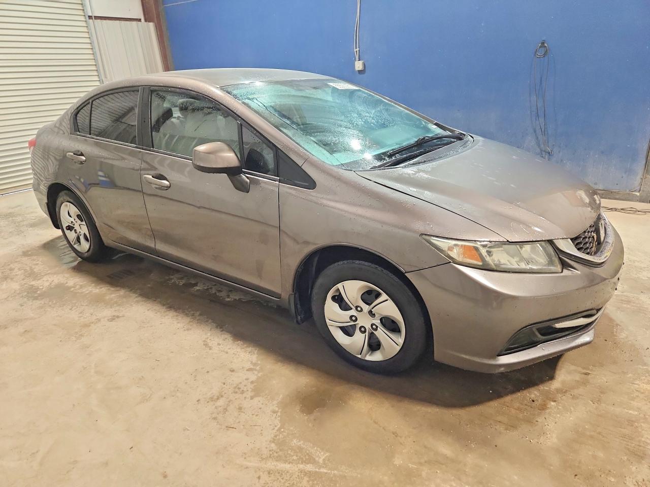 2013 Honda Civic Lx Gray vin: 19XFB2F51DE014831