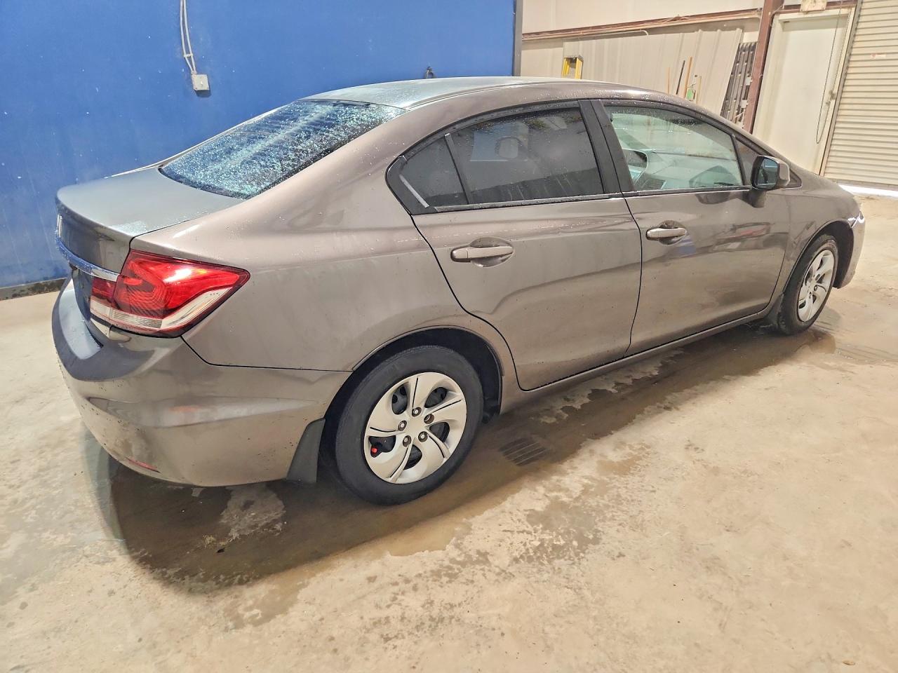 2013 Honda Civic Lx Gray vin: 19XFB2F51DE014831