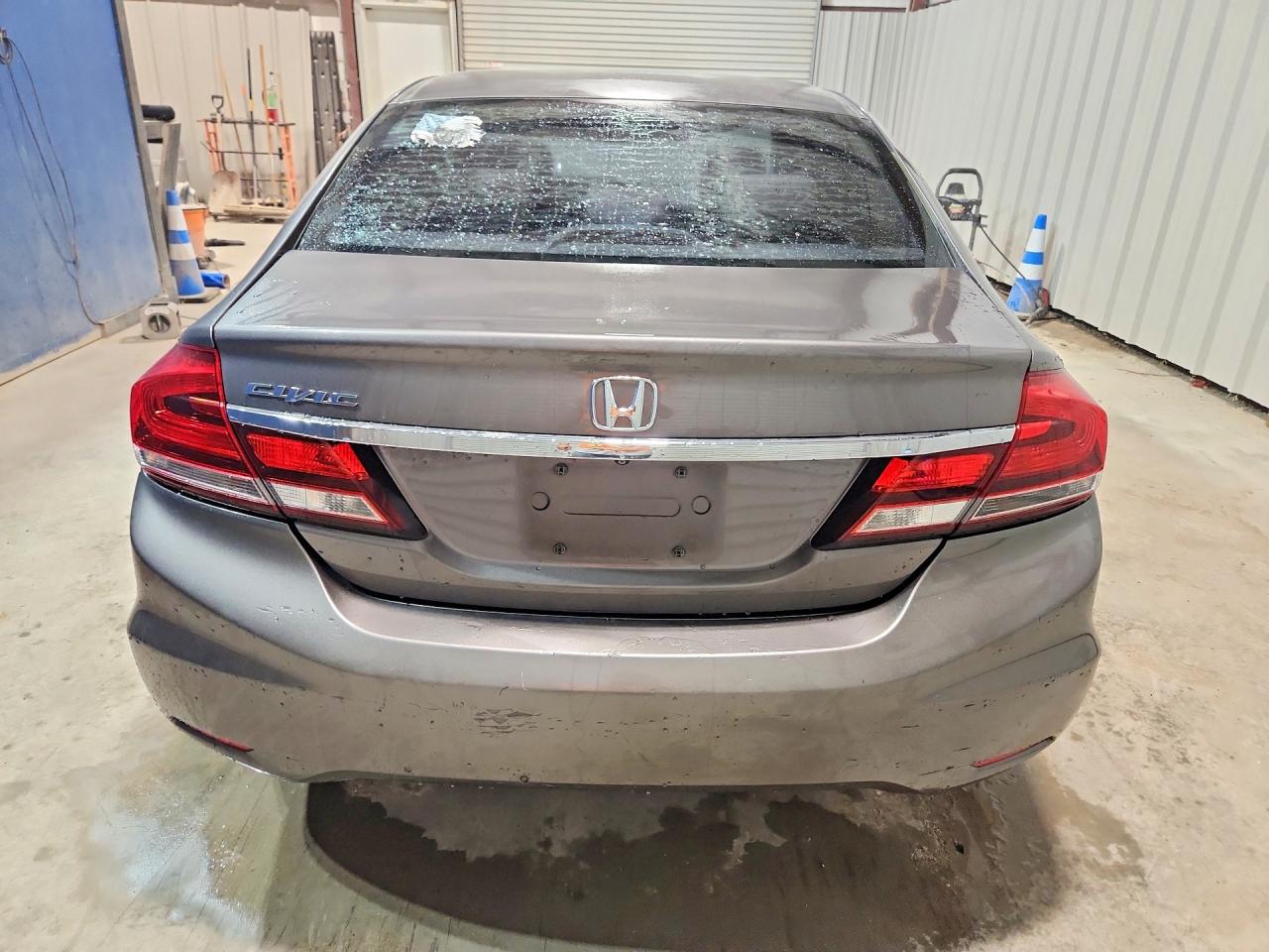 2013 Honda Civic Lx Gray vin: 19XFB2F51DE014831