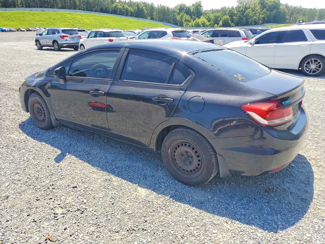 2013 Honda Civic Lx Black vin: 19XFB2F51DE016594