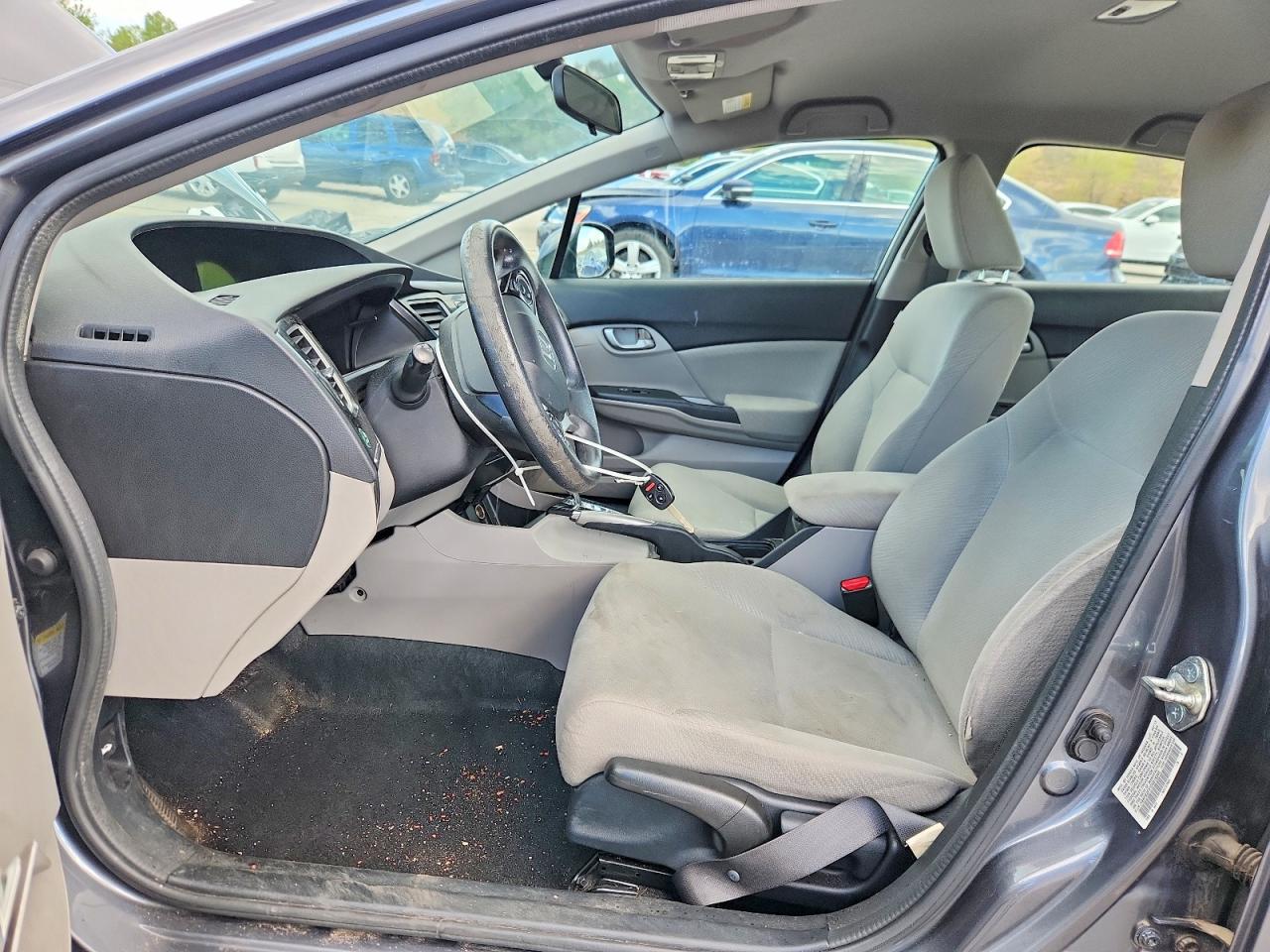 2013 Honda Civic Lx Gray vin: 19XFB2F51DE018345
