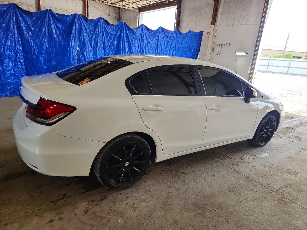 2013 Honda Civic Lx White vin: 19XFB2F51DE040541