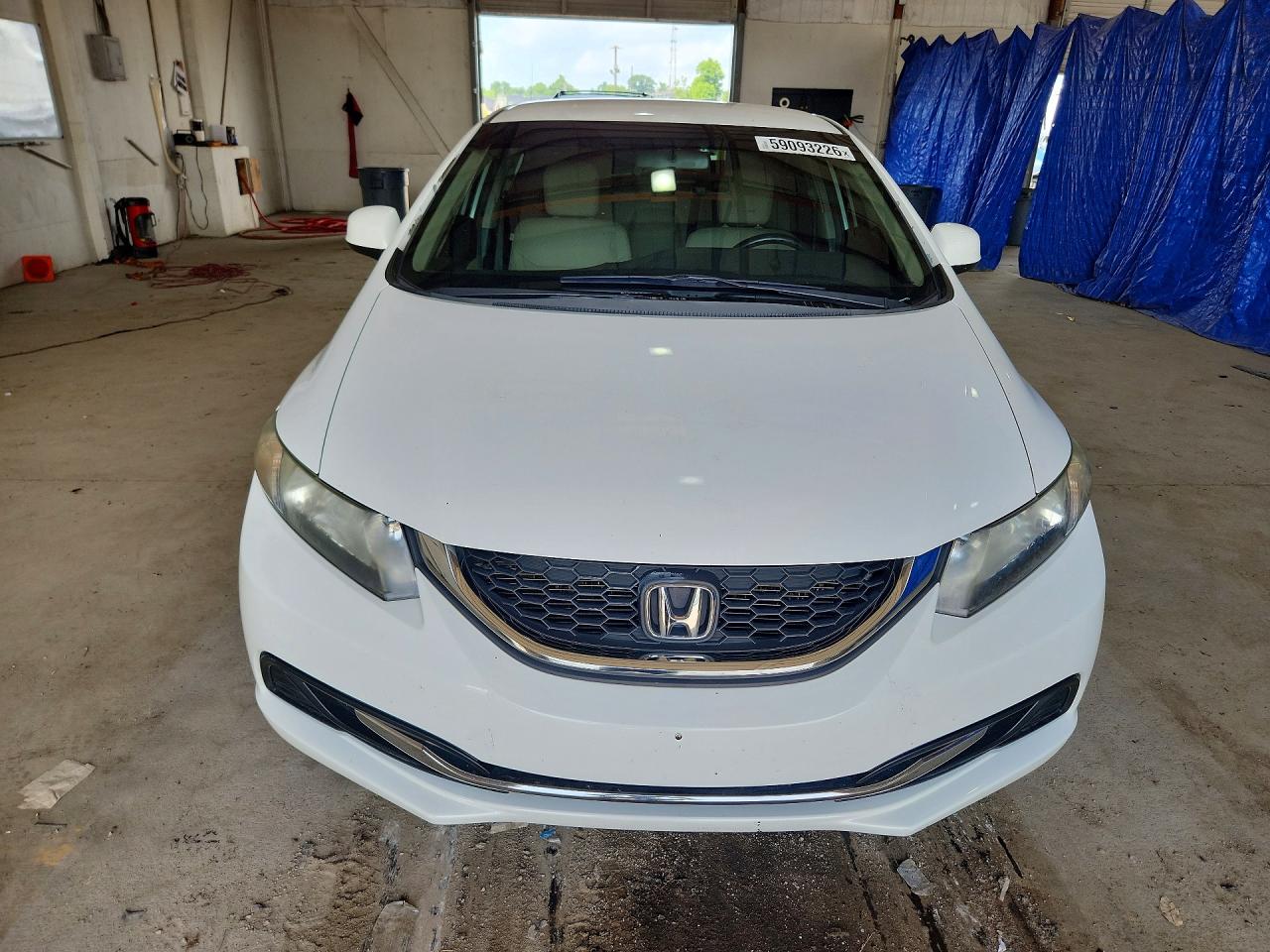 2013 Honda Civic Lx White vin: 19XFB2F51DE040541