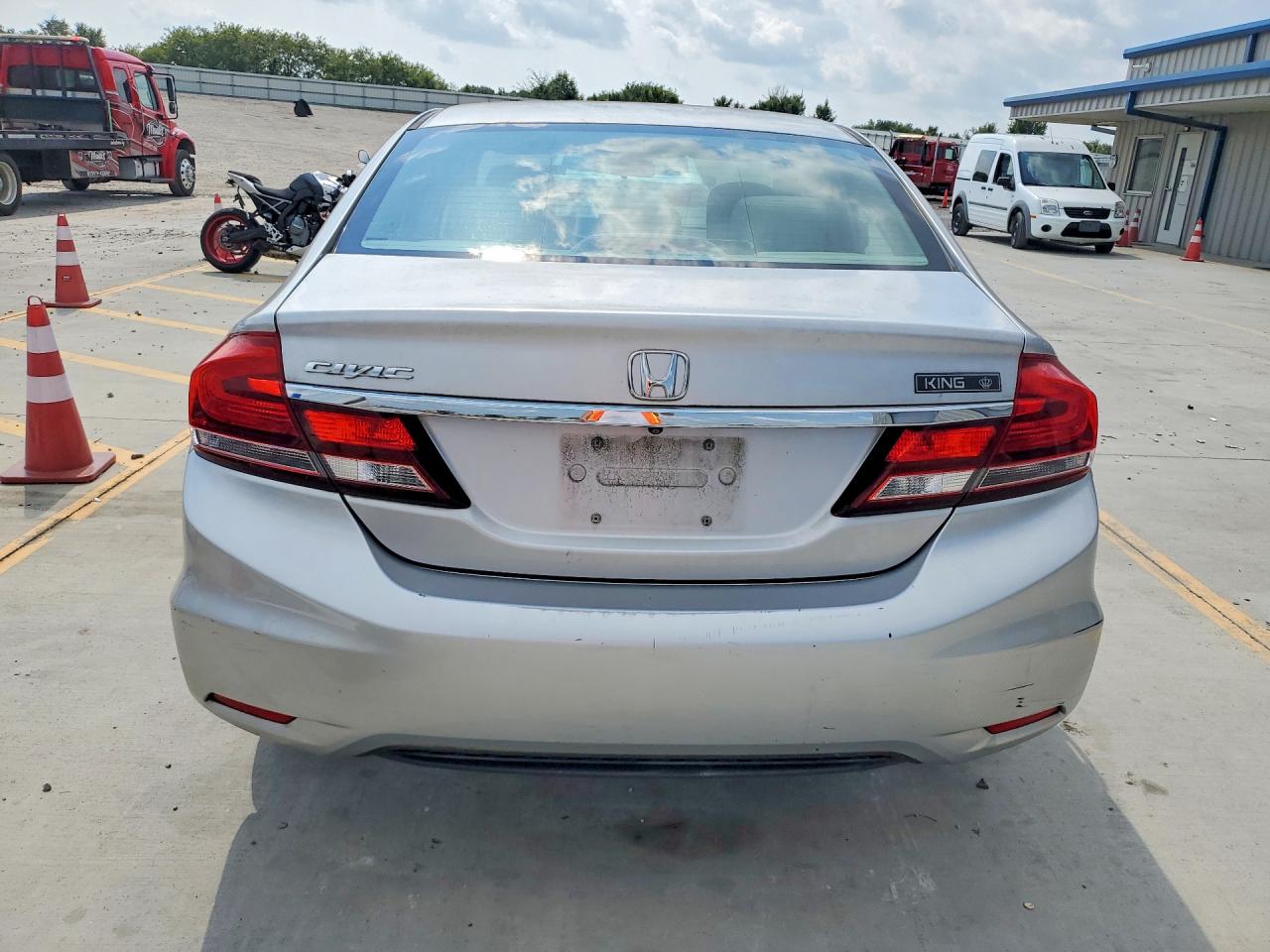 2013 Honda Civic Lx Silver vin: 19XFB2F51DE051751