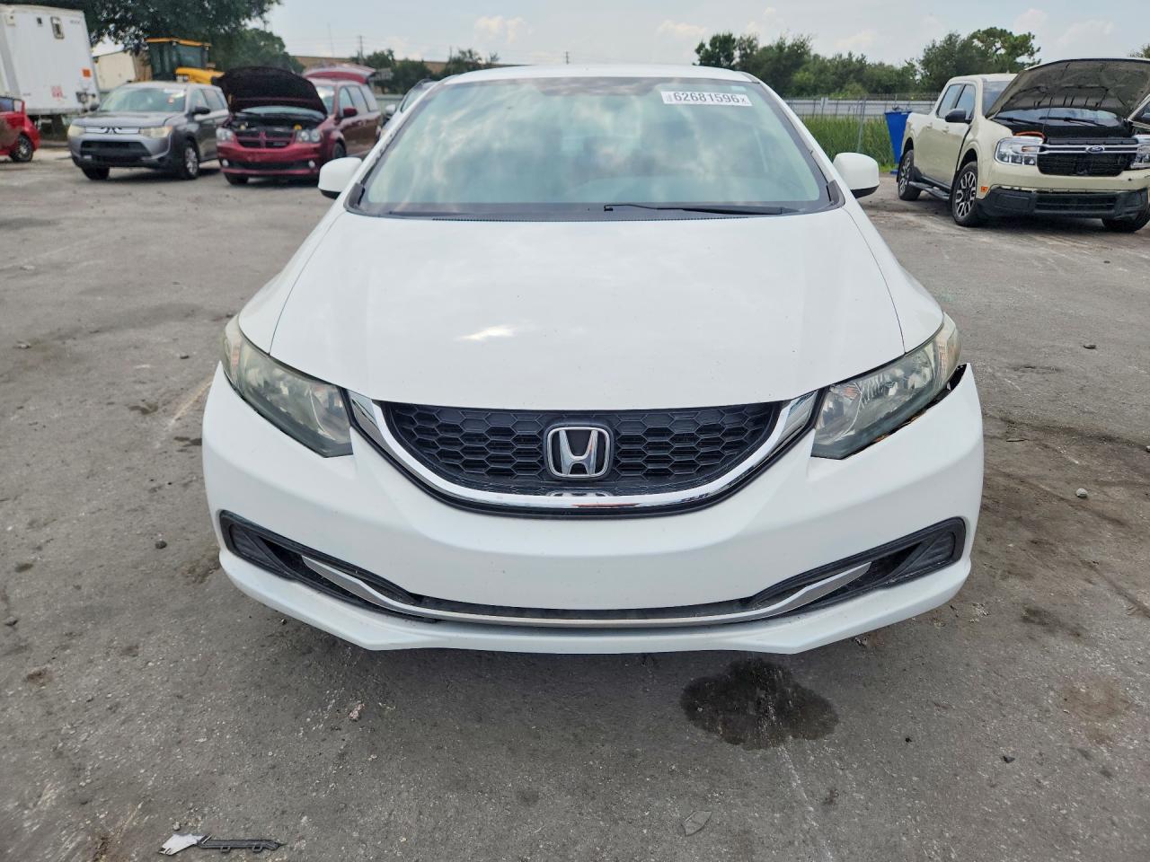 2013 Honda Civic Lx Белый vin: 19XFB2F51DE053161