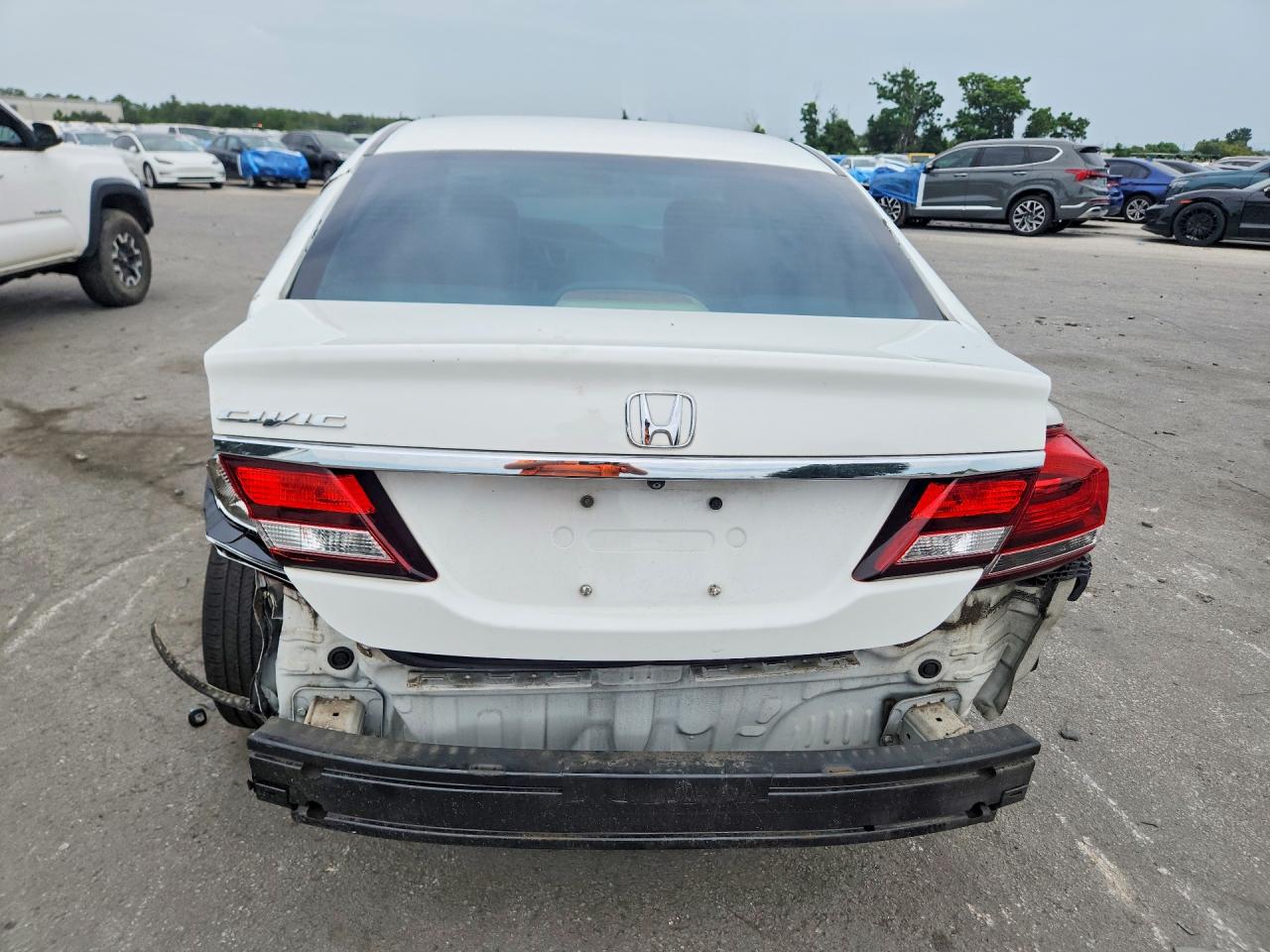 2013 Honda Civic Lx Белый vin: 19XFB2F51DE053161