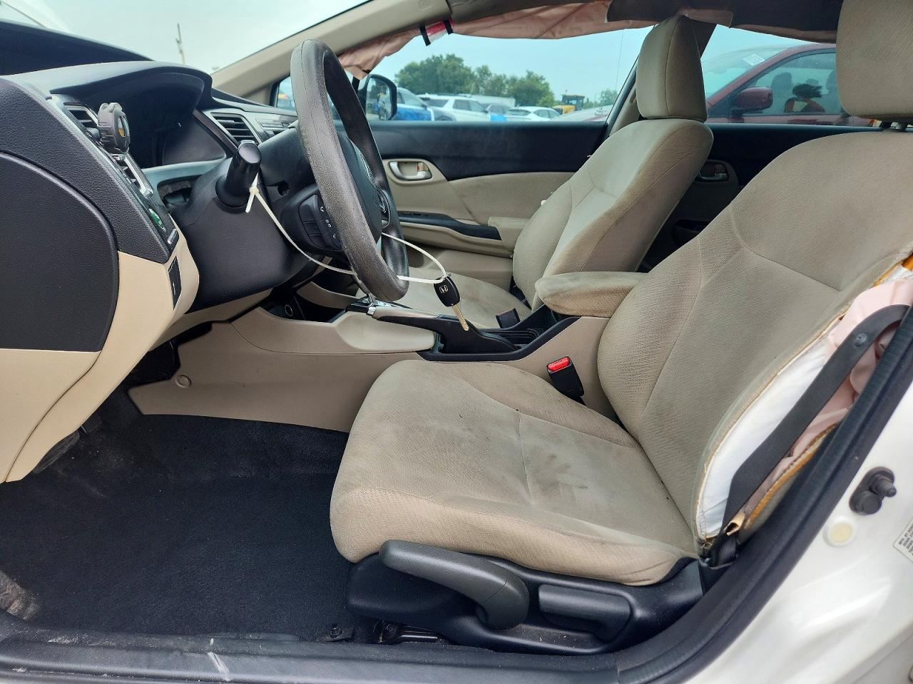 2013 Honda Civic Lx Белый vin: 19XFB2F51DE053161
