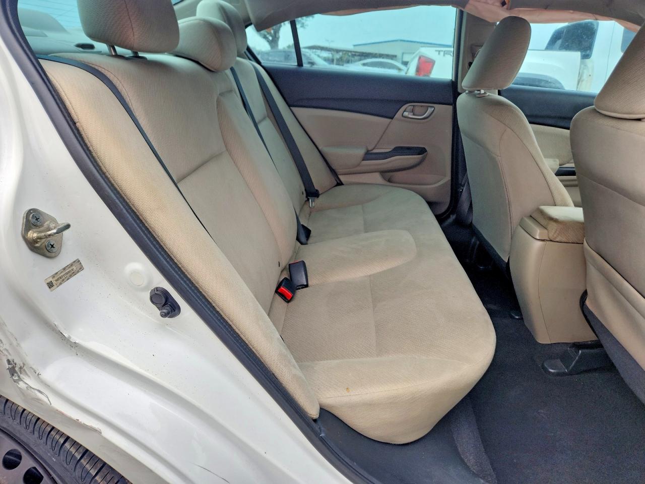 2013 Honda Civic Lx Белый vin: 19XFB2F51DE053161