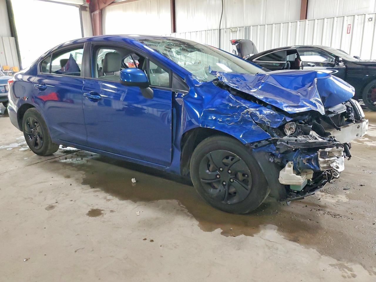 2013 Honda Civic Lx Blue vin: 19XFB2F51DE054472