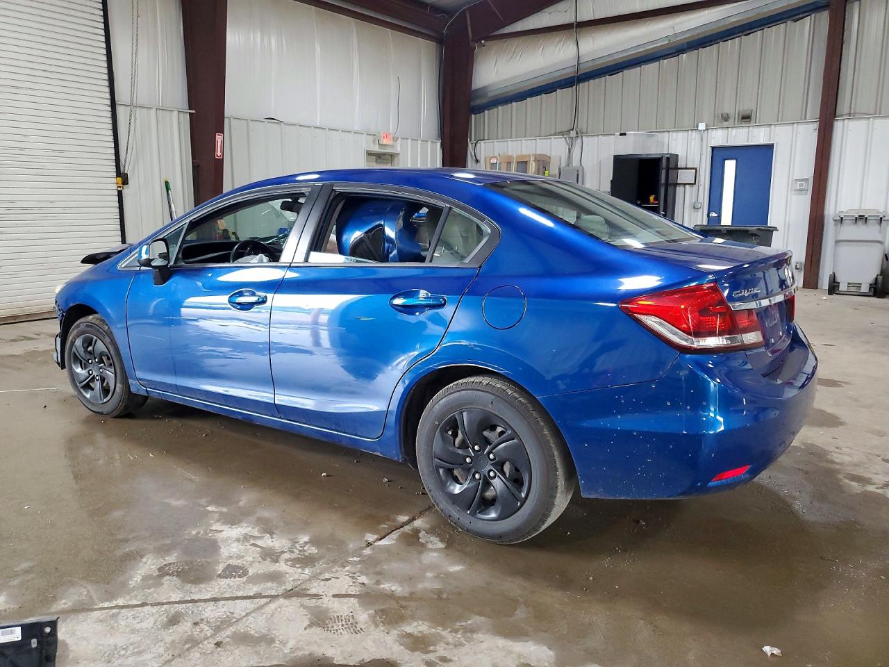 2013 Honda Civic Lx Blue vin: 19XFB2F51DE054472