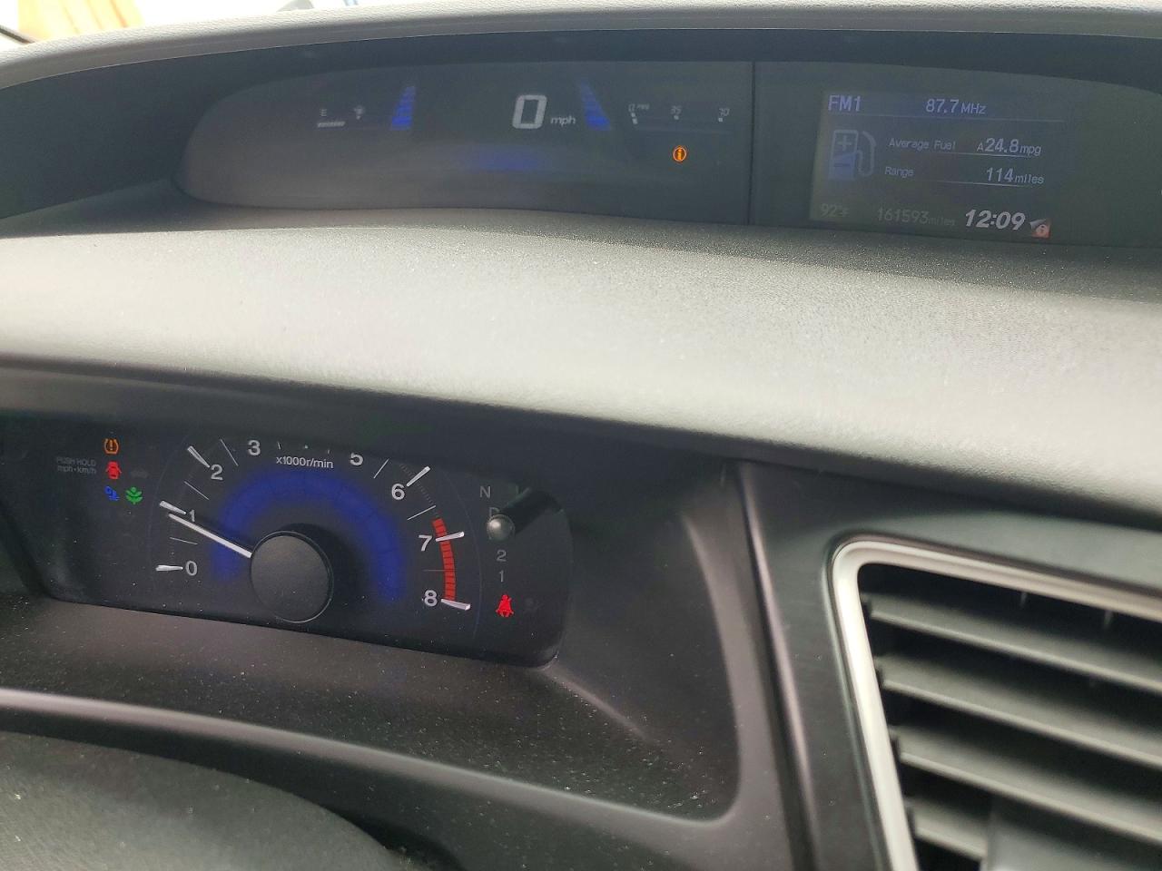 2013 Honda Civic Lx Black vin: 19XFB2F51DE073488