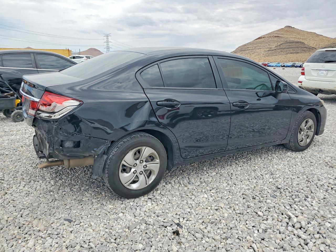 2013 Honda Civic Lx Black vin: 19XFB2F51DE073488