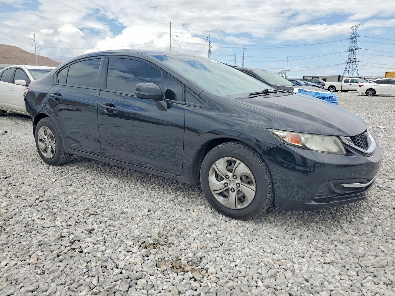 2013 Honda Civic Lx Black vin: 19XFB2F51DE073488