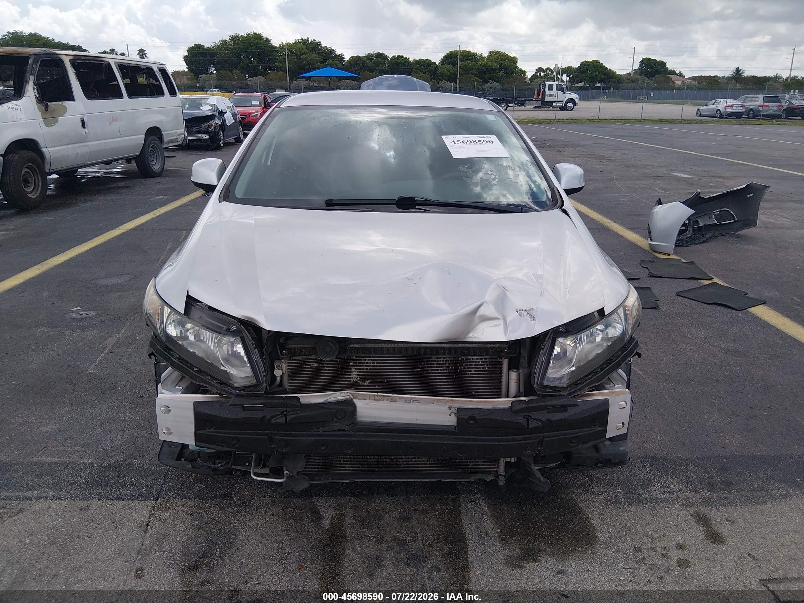 2013 Honda Civic Lx Серебряный vin: 19XFB2F51DE080599