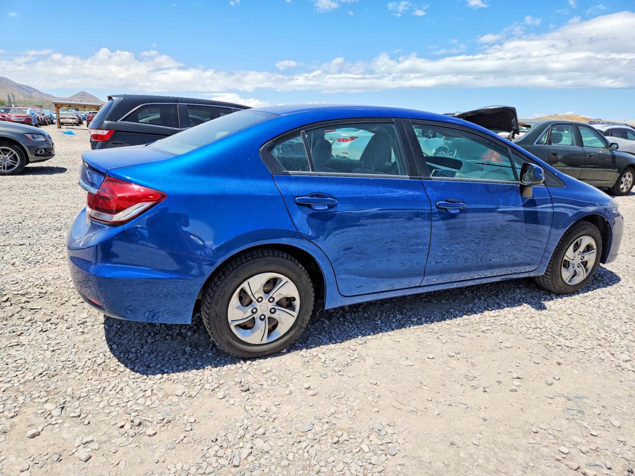 2013 Honda Civic Lx Blue vin: 19XFB2F51DE086869