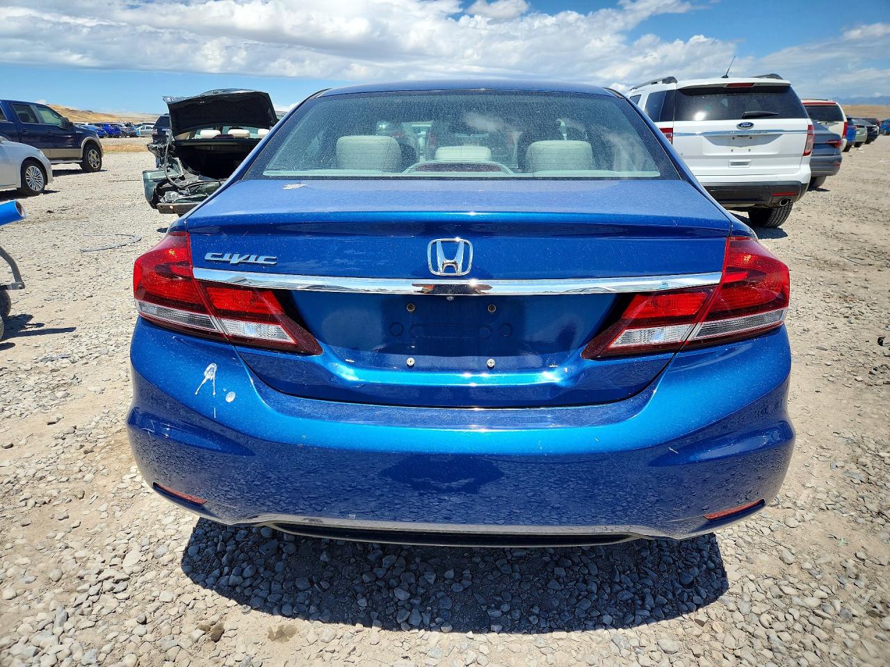 2013 Honda Civic Lx Blue vin: 19XFB2F51DE086869