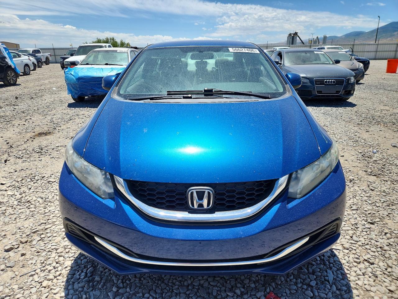 2013 Honda Civic Lx Blue vin: 19XFB2F51DE086869